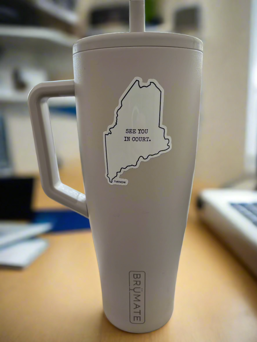 See You In Court Sticker
